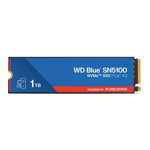 WD Blue SN5100 - SSD - 1 TB - internal - M.2 2280 - PCIe 4.0 (NVMe)